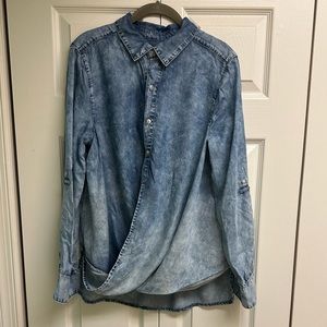 NWOT Blank NYC Chambray Shirt, size: M